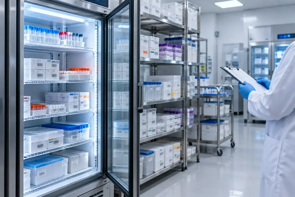 Clinical trial sample storage room
